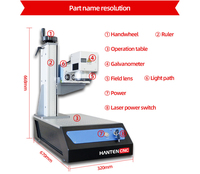 Marqueur laser UV 355 nm 3W 5W et graveur laser pour verre, plastique, feuille, tissu, bois, métal, machine de marquage laser de surface