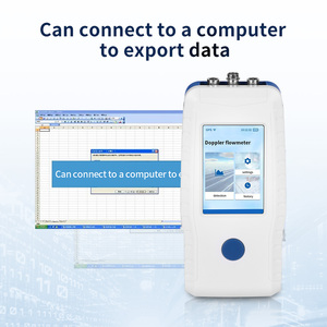 Medidor de Flujo Doppler Portátil con Pantalla LCD, Alta Precisión 1%, OEM Modbus para Agua, Aguas Residuales, Ríos e Irrigación - Product Image 2