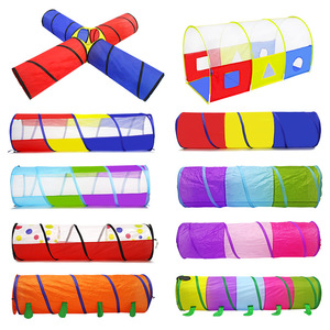 <span class=keywords><strong>Maison</strong></span> de tente de jeu pour enfants 8 en 1 avec 4 tentes <span class=keywords><strong>tunnel</strong></span> pour bébés tente <span class=keywords><strong>tunnel</strong></span> pliable portable intérieure extérieure - Product Image 6