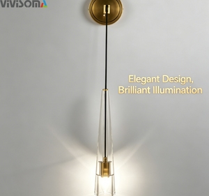 Appliques murales intérieures WL38055, lampe suspendue longue tube unique pour îlot de cuisine, chambre à coucher, salon - Product Image 1