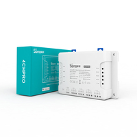 Sonoff 4CH Pro R3 10A /4 gang interrupteur de lumière Wifi Smart Switch 433 MHZ RF Télécommande Wifi Lumières Commutateur Prend En Charge 4 Appareils Fonctionne avec