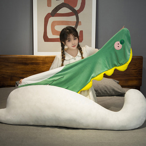 Bé đồ chơi trẻ em khủng long mềm ôm Thú nhồi bông dài gối động vật sang trọng cho giường - Product Image 5