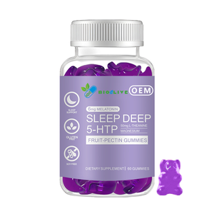 Integratori in Gommose per il Sonno Senza Zucchero Vegani con 6mg di Melatonina, Magnesio e Vitamina B6, Etichetta Privata OEM all'Ingrosso - Product Image 1