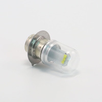 Ampoule LED T19 P15S-25-1 3W 6V 12V pour phare de moto, 6 lentilles, blanc froid/chaud, remplace 1151
