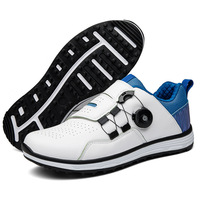 Nouvelles Chaussures de Golf Antidérapantes Homme Femme à Boucle Rotative, Crampons à Pointes, Tige en Maille, Semelle en Caoutchouc, Légères et Respirantes, Modèle Athlétique