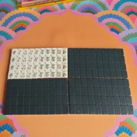 Fabrication OEM : Ensemble de Mahjong américain de luxe en acrylique, 160 tuiles, artisanat de Mahjong, pour divertissement festif