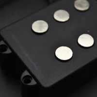 En gros, Micro Humbucker pour Basse PB 5 Cordes, Style Ouvert, Noir, avec Supports de Pôles Larges, pour Bobine à Pôles Divisés, Accessoires de Modification pour Guitare Basse