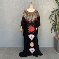 Nouvelles robes maxi décontractées en tricot Kafotan, magnifiques et élégantes, pour femmes africaines, avec de grandes pierres