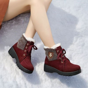 <span class=keywords><strong>Bottes</strong></span> d'hiver chaudes et antidérapantes pour femmes, avec patch emblème, pour les sorties quotidiennes, les tenues décontractées d'automne et d'hiver - Product Image 5