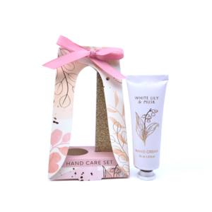 OEM Provider femminile ideale regalo floreale profumato Multi uso crema per le mani Set con crema per le mani e lima per unghie per mani e piedi cura - Product Image 4