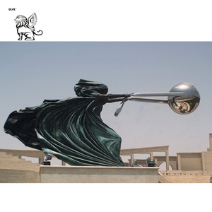 BLVE Grand Art En Métal En Plein Air Forces Naturelles <span class=keywords><strong>Mère</strong></span> Terre <span class=keywords><strong>Gaia</strong></span> Bronze Statue en acier inoxydable boule sculpture - Product Image 6