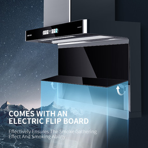 Hotte de cuisine murale intelligente en verre avec éclairage LED intégré pour la maison ou les hôtels - Product Image 6
