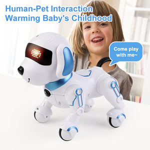 Robot de juguete inteligente y bailarín programable, Mini Robot de <span class=keywords><strong>Control</strong></span> remoto para perros con sonido y ojos LED, juguetes para perros RC para niños - Product Image 3
