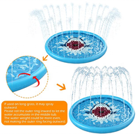68 "pouces Sprinkler Pad Splash Tapis De Jeu En Plein Air Eau Jouets Gonflable Splash Pad Bébé Toddler Piscine pour Enfants