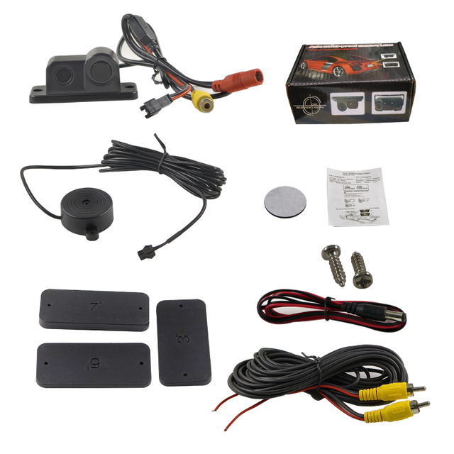 Universal Two-in-One Waterproof AHD Radar Image Camera Car Reversing Aid with Clear Reversing Image