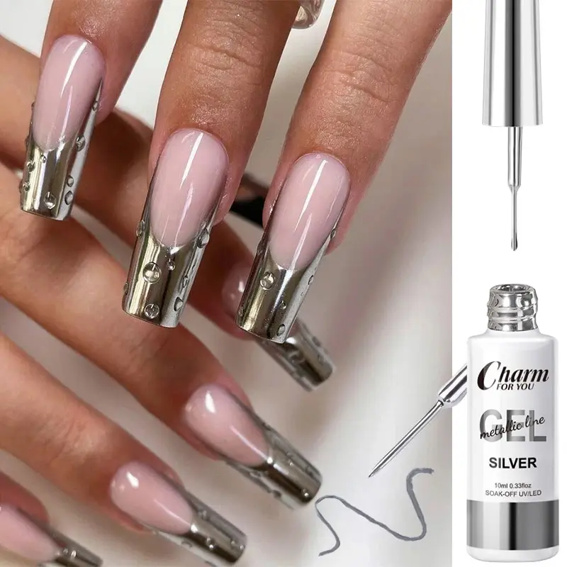 Charm for you line gel nail design 10ml uv gel quick soak off gel polish