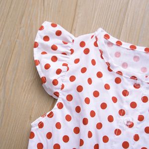 Ropa Infantil al por Mayor, Vestido de Niña con Estampado de Lunares y Leggings, Diseños para el Verano - Product Image 3