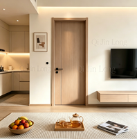Porte intérieure simple de style américain avec cadre, porte blanche pour chambre à coucher, adaptée aux projets de construction d'appartements résidentiels