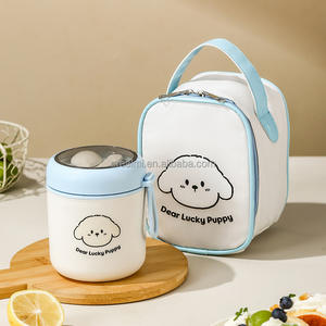 صندوق بينتي ياباني من الفولاذ المقاوم للصدأ للأطفال بتصميم دب أرنب لطيف مع حقيبة غداء <span class=keywords><strong>2</strong></span> - Product Image 5