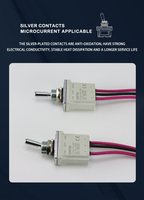 Interruptor de Palanca CNTD CTS-D SPST de 2/3/4/6 Pines con Terminal de Conexión Rápida # 250) Interruptor Momentáneo Autoblocante 15/20A 250V 12mm Montaje IP67