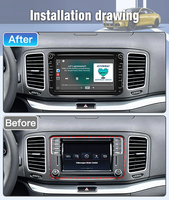 Vente en gros d'autoradios Linux 8 pouces pour Volkswagen Golf 5 6 Polo Passat B6 B7 CC Skoda Jetta Seat, autoradio universel avec Carplay Wifi GPS Navi