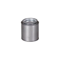 Boîte en étain ronde vide de haute qualité de 250 ml, fabriquée en Chine, avec couvercle à levier, boîte en étain pour eau de 8 oz, boîte en étain pour huile, boîte en étain métallique
