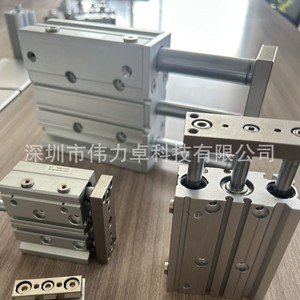 Airtac Three Axis Cylinder Wcm32 80 S Pneumatic Guide Rod Series Aluminum Body - Product Image 2