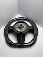Volant sport à 3 branches en cuir et fibre de carbone pour Série 3, avec LED, pour M3/M5, couleur personnalisée