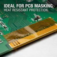 Cinta de Poliimida de Alta Temperatura con Adhesivo de Silicona para Sublimación, Prensa de Calor, PCB, SMT, Sin Residuos, Película de PI Resistente al Calor