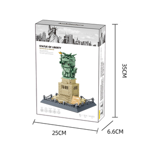 Ensemble de construction MOC de la <span class=keywords><strong>Statue</strong></span> de la Liberté de <span class=keywords><strong>New</strong></span> <span class=keywords><strong>York</strong></span>, version miniature DIY, blocs de construction éducatifs pour enfants, modèle de ville - Product Image 5