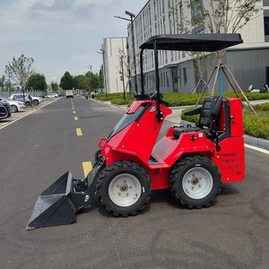 PENGIRIMAN GRATIS Konstruksi Ringkas Pertanian Murah Mini <span class=keywords><strong>Wheel</strong></span> Skid Steer <span class=keywords><strong>Loader</strong></span> 350kg Kapasitas Angkut dengan Kursi, Bucket, dan Pompa - Product Image 2