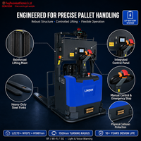 Junebreath LF4-45 Chariot élévateur AGV à guidage laser avec chargement automatique et évitement d'obstacles par laser pour la logistique d'usine et les rayonnages hauts