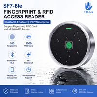 Lecteur de contrôle d'accès Secukey SF7-Ble TTLock RFID et empreintes digitales, compatible avec le système TTHotel