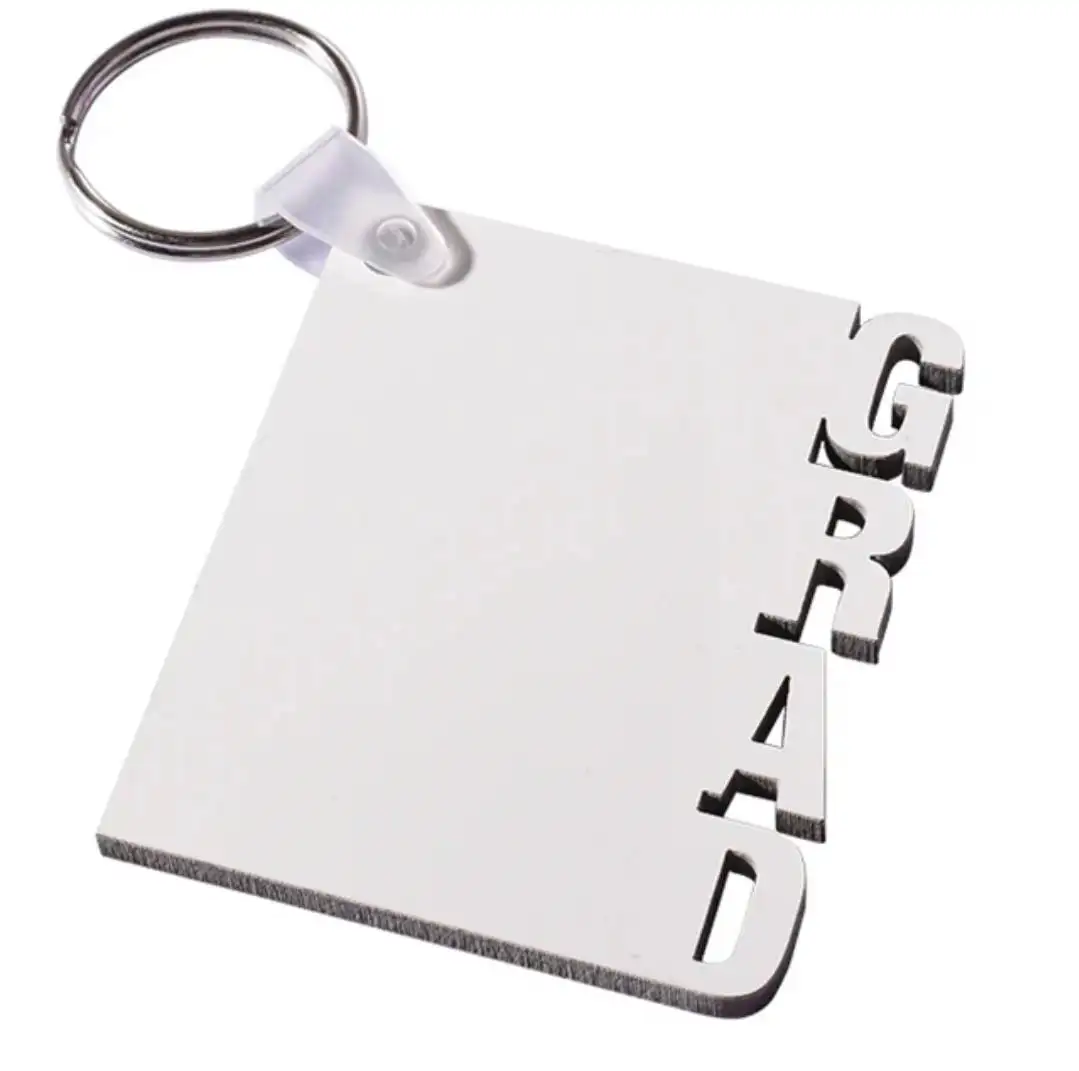 RubySub Wood MDF Sublimation GRAD Keychain Cheap Double Sides MDF Keychain for Graduation Gifts