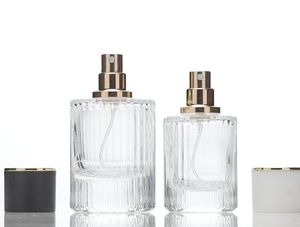 In Stock Luxury 30ml 50ml Bayonet Vertical Grain <strong>Perfume</strong> <strong>Spray</strong> Glass <strong>Bottle</strong> with Black Cap <strong>Perfume</strong> <strong>Bottle</strong> and Packaging - Product Image 6