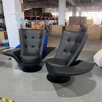 Fauteuil individuel pivotant électrique en bois, design moderne de luxe léger, style italien, pour salons de villa - Modèle Chaise