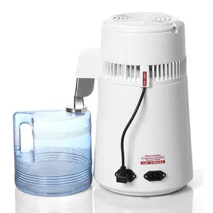 Máquina destiladora de agua doméstica portátil al mejor precio con jarra de plástico de 4L