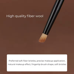 <span class=keywords><strong>Brocha</strong></span> de Maquillaje Individual <span class=keywords><strong>para</strong></span> Brillo Labial Personalizado, con Pelo Sintético Vegano Suave Negro - Product Image 4