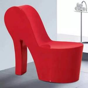 Fauteuil inclinable de salon moderne et créatif avec motif de chaussures à talons hauts pour l'extérieur, le jardin, l'hôtel, l'école et autres meubles de salon - Product Image 3