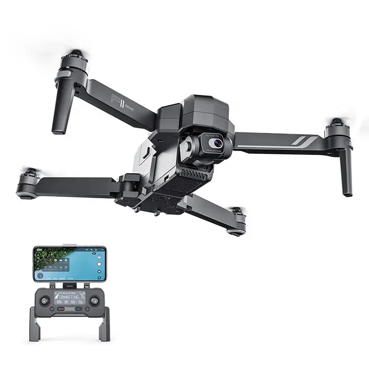 Drone 2 Sumbu Profesional, Baterai Tahan Lama, Jarak Kendali Jarak Jauh 3Km, Motor Tanpa Sikat, Repeater 5G, Kamera 4K, GPS, 26 Menit