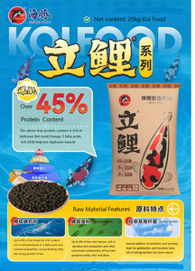 20kg Porpoise Koi 식품 고단백 부유 물고기 식사 곡물 프리 색상 가방에 포장 된 신체 성장을 위해 향상 - Product Image 2