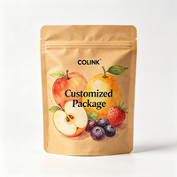 Sachets Doypack Personnalisés en Papier Kraft avec Fermeture Zip Refermable pour Emballage de Granola, Flocons d'Avoine, Céréales et Snacks, avec Logo