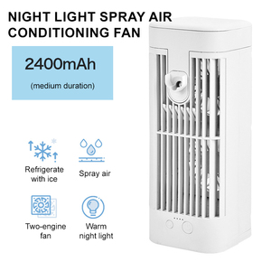 Personalizzazione della fabbrica aria condizionata ventola refrigeratore per uso domestico a spruzzo aria interna raffreddata ad acqua ventilatore elettrico luce notturna - Product Image 4