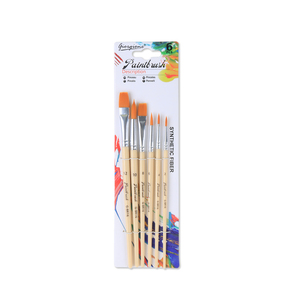 Giorgione – Lot de 6 pinceaux d'artiste en nylon pour enfants, pour <span class=keywords><strong>peinture</strong></span> à l'huile, à l'eau et acrylique - Product Image 2