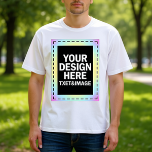 Camiseta Greenink con Estampado Personalizado, 180G, 100% Algodón, Unisex, Cuello Redondo, Manga Corta, Transpirable, Antiarrugas, Ropa Casual - Product Image 2