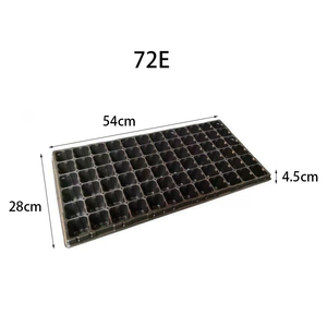 Bandeja de Plástico Negra 72E para Germinación y Propagación de Semillas de Plantas, Vegetales y Suculentas, <span class=keywords><strong>Maceta</strong></span> para Flores - Product Image 2