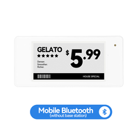 Label Rak Elektronik JSJ Putih 2.66" Frozen Bluetooth ESL Mobile BLE Tanpa Stasiun Basis Freezer Label Harga Digital