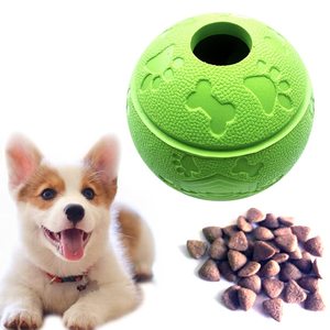 Jouet à mâcher pour chien Petdom, balle interactive en caoutchouc souple indestructible, puzzle à nourriture cachée, résistant aux morsures - Product Image 1