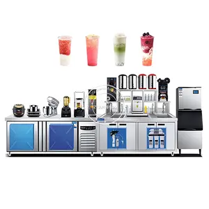 2024 Edelstahl 304 Restaurant Custom Cafe Bar Ausrüstung Cocktail Workstation Bubble Tea Barkeeper Cabinet Counter