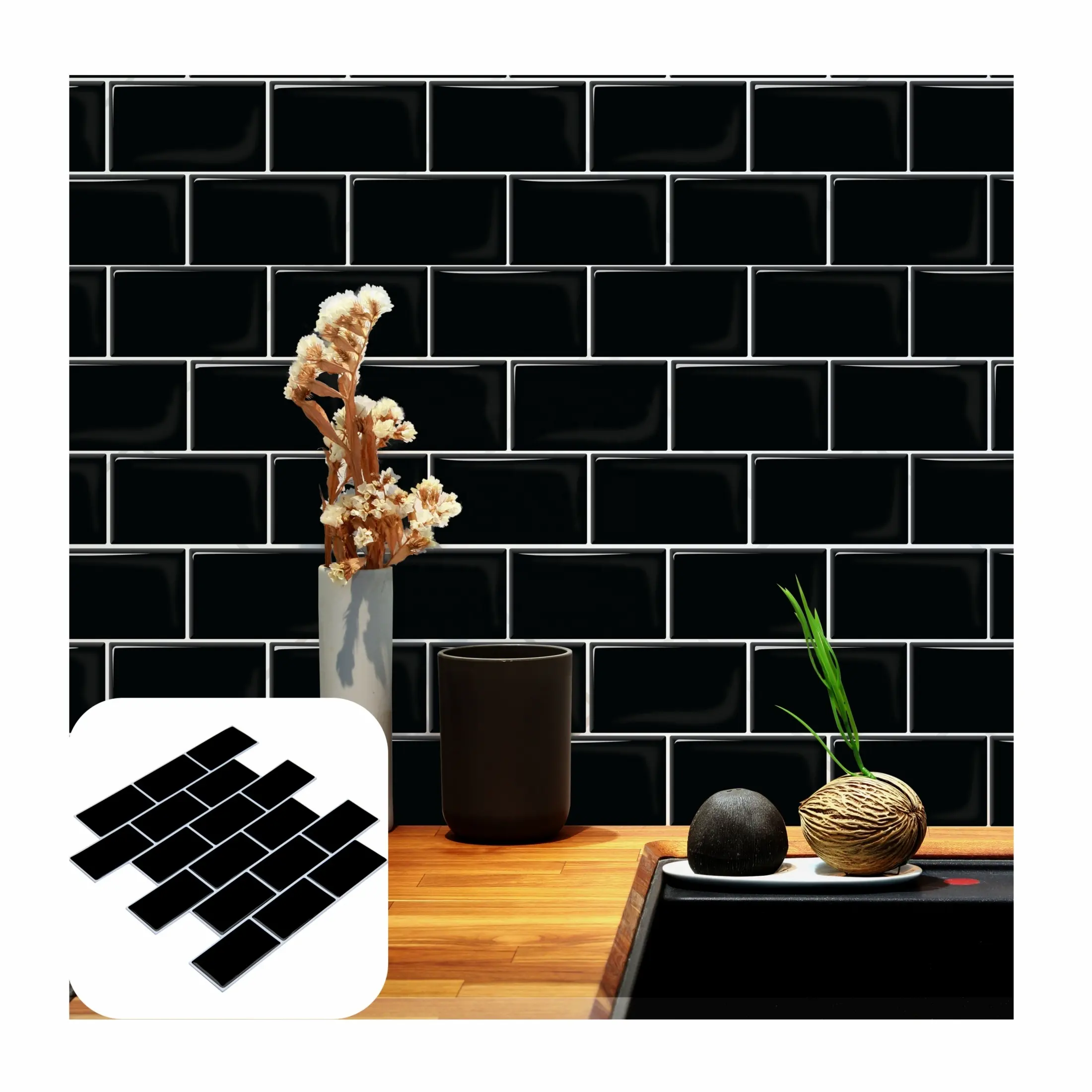 Goedkope Home Decor 3d Pu Lijm Muursticker Anderen Waterdicht Backsplash Peel En Stok Wallpapers/Wandpanelen Decoraties Voor Thuis